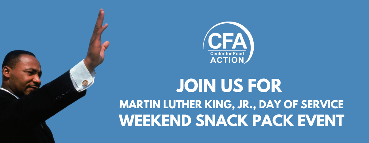 Martin Luther King, Jr., Day of Service Weekend Snack Pack Event